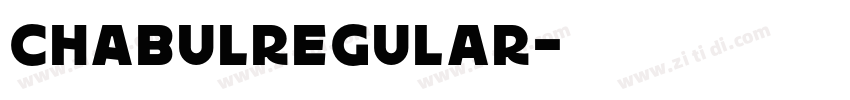 CHABULRegular字体转换