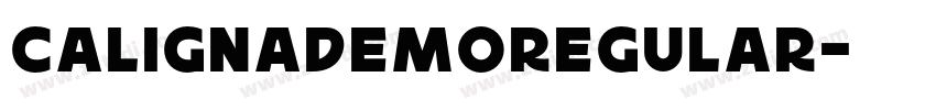 CalignaDEMORegular字体转换