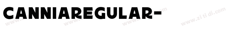 CanniaRegular字体转换