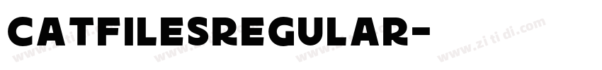 CatfilesRegular字体转换