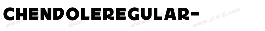 ChendoleRegular字体转换