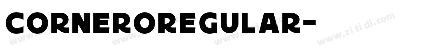 CorneroRegular字体转换