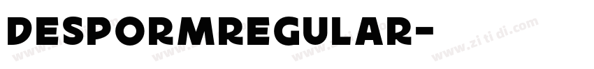 DESPORMRegular字体转换 DESPORMRegular字体转换