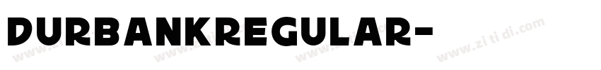 DurbankRegular字体转换