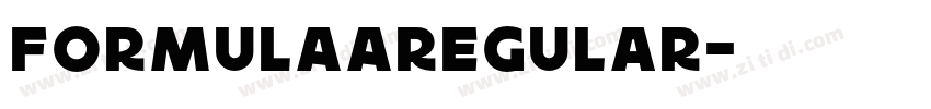 FORMULAARegular字体转换