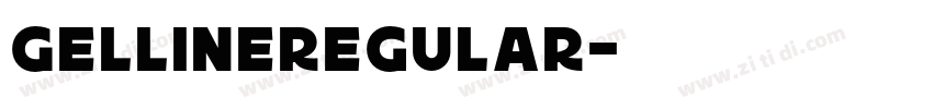 GellineRegular字体转换