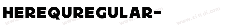 HerequRegular字体转换