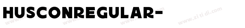 HusconRegular字体转换