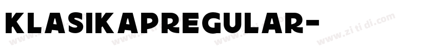 KLASIKAPRegular字体转换