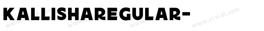 KallishaRegular字体转换