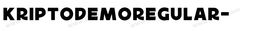 KriptoDEMORegular字体转换