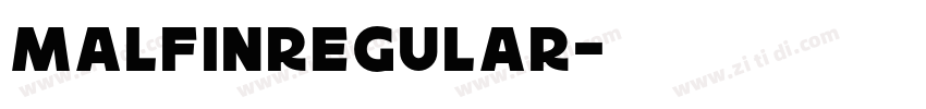 MalfinRegular字体转换