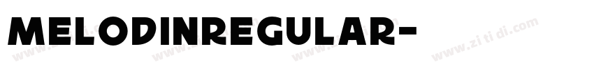 MelodinRegular字体转换