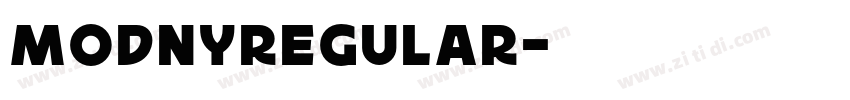 ModnyRegular字体转换