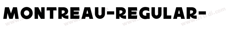 Montreau-Regular字体转换