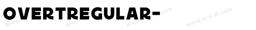 OvertRegular字体转换