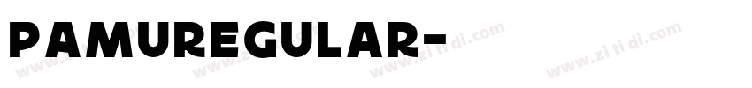 PAMURegular字体转换