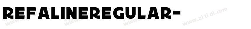 RefalineRegular字体转换