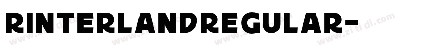 RinterlandRegular字体转换 RinterlandRegular字体转换