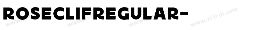 RoseclifRegular字体转换