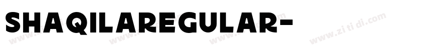 ShaqilaRegular字体转换