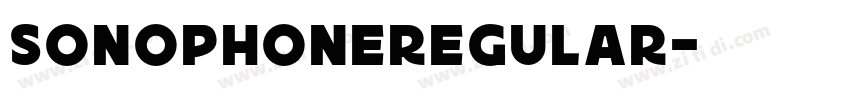 SonophoneRegular字体转换