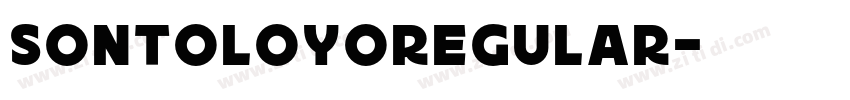 SontoloyoRegular字体转换