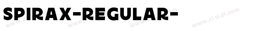 Spirax-Regular字体转换
