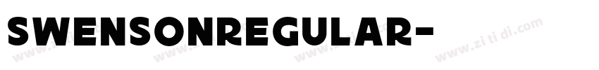 SwensonRegular字体转换