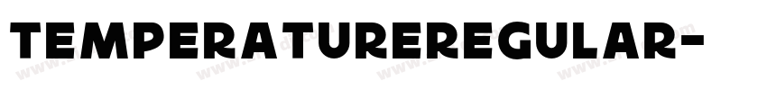 TemperatureRegular字体转换
