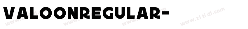 ValoonRegular字体转换