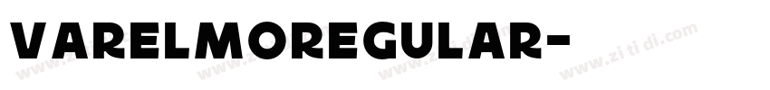 VarelmoRegular字体转换