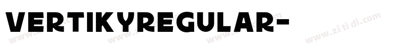 VertikyRegular字体转换