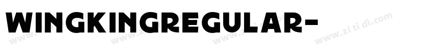 WINGKINGRegular字体转换