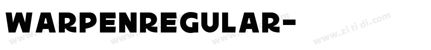 WarpenRegular字体转换
