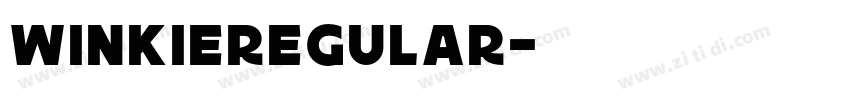 WinkieRegular字体转换