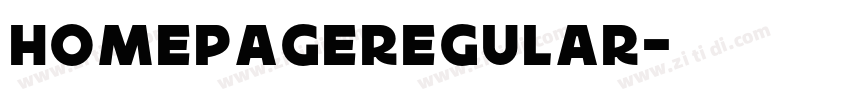 homepageRegular字体转换