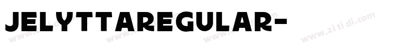 jelyttaRegular字体转换