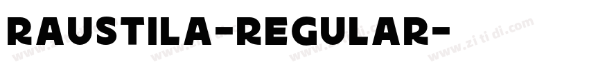 raustila-Regular字体转换