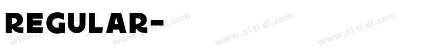 regular字体转换