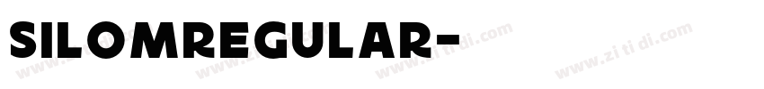 silomRegular字体转换 silomRegular字体转换