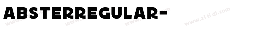 ABSTERRegular字体转换