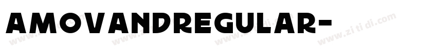 AMOVANDRegular字体转换