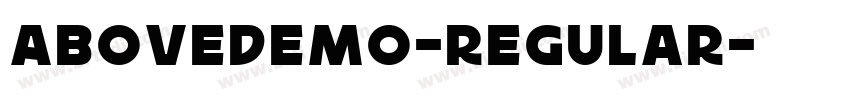 AboveDEMO-Regular字体转换