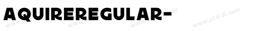 AquireRegular字体转换