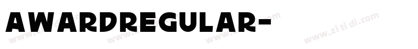 AwardRegular字体转换 AwardRegular字体转换