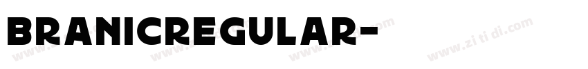 BRANICRegular字体转换