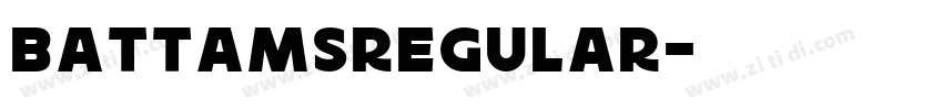 BattamsRegular字体转换