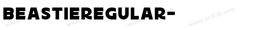 BeastieRegular字体转换