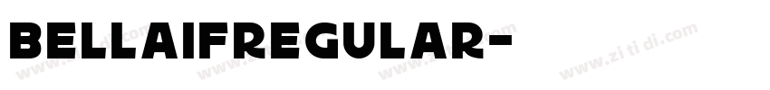 BellaifRegular字体转换